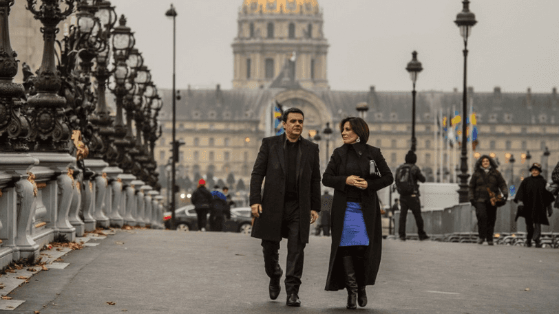 Gloria Pires e Cássio Gabus Mendes gravaram em Paris (Foto: Divulgação)