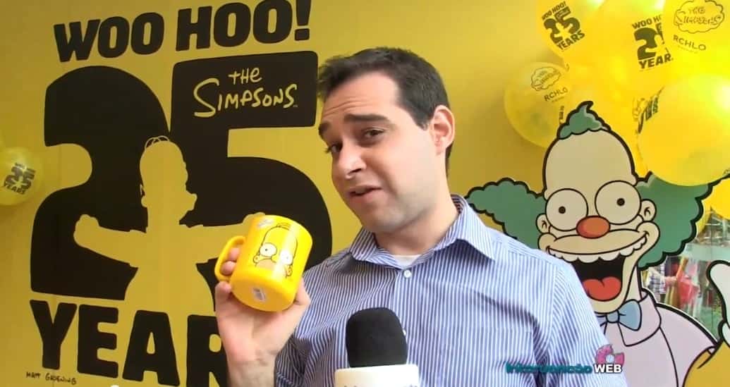 Roger Turchetti conta várias curiosidades sobre "Os Simpsons" (Foto: Reprodução)