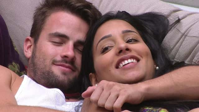 Rafael e Talita durante confinamento do "Big Brother Brasil"