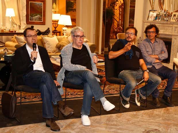 Mário Teixeira, Alcides Nogueira, Wolff Maya e o Carlos Araújo (Foto: Raphael Dias / Gshow)