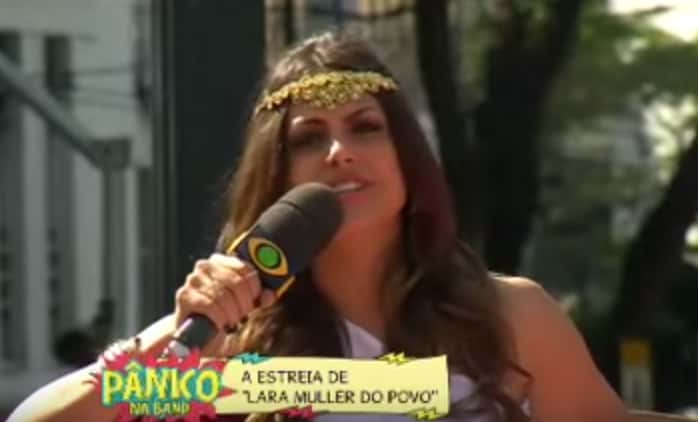 Mariana Gonzalez no quadro "Lara Müller do Povo". (Foto: Reprodução/Youtube)