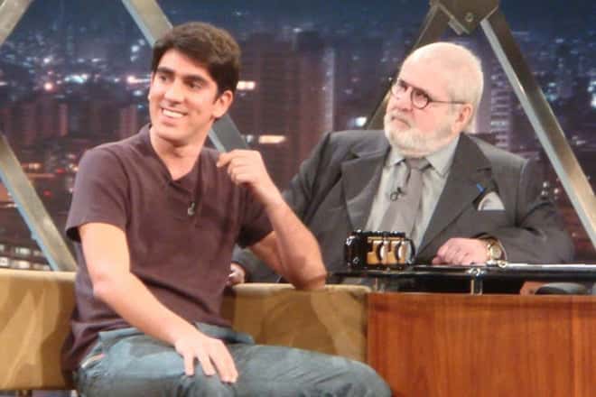 Marcelo Adnet no "Programa do Jô" (Foto: Divulgação)