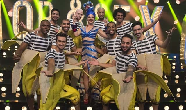 Fernanda Lima e seus dançarinos (Foto: Globo/Estevam Avellar)