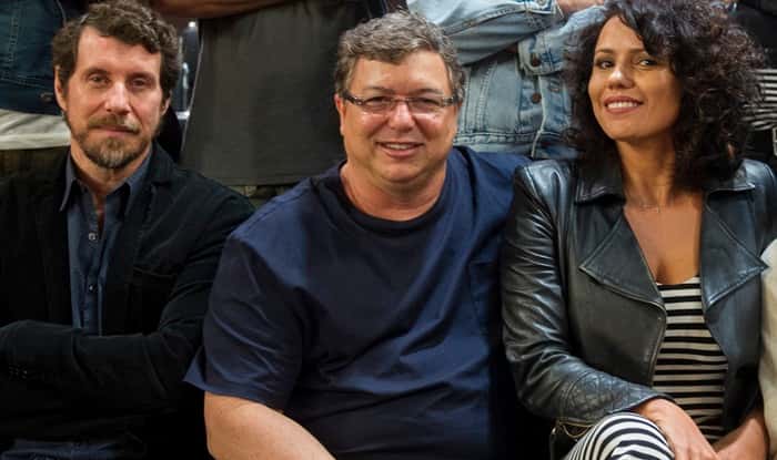 Boninho e equipe do "Tomara Que Caia" (Foto: Globo/Caiuá Franco)