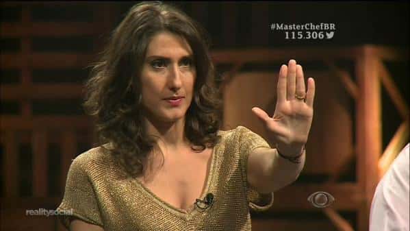Paola Carosella no "MasterChef" (Foto: Reprodução/Band)