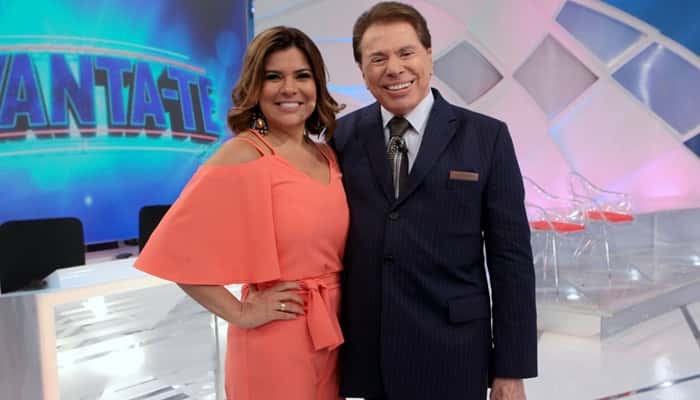 Mara Maravilha e Silvio Santos (Foto: Divulgação/SBT)