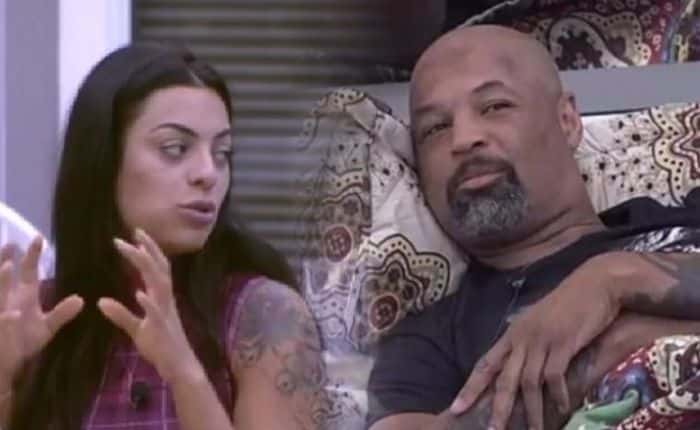 Monique e Dinei (Foto: Reprodução)