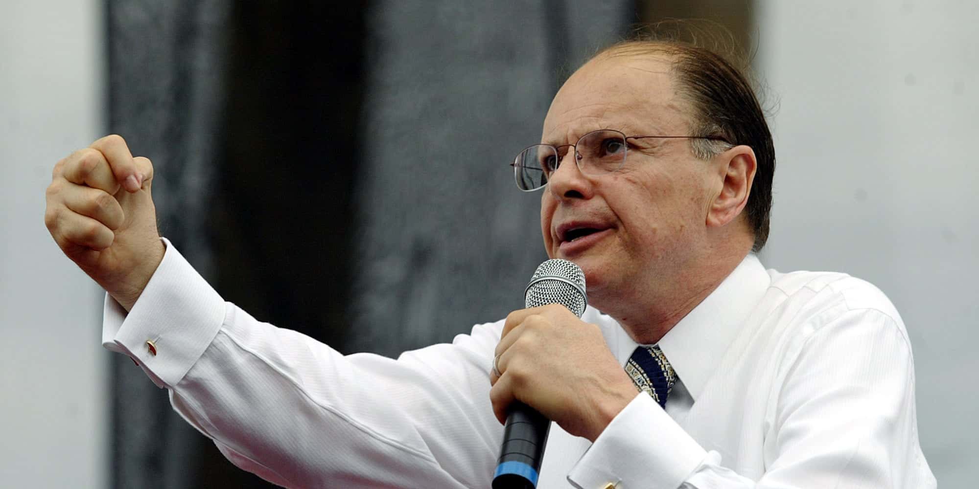 O bispo Edir Macedo comanda um culto da Igreja Universal do Reino de Deus. (Foto: Patrícia Santos)
