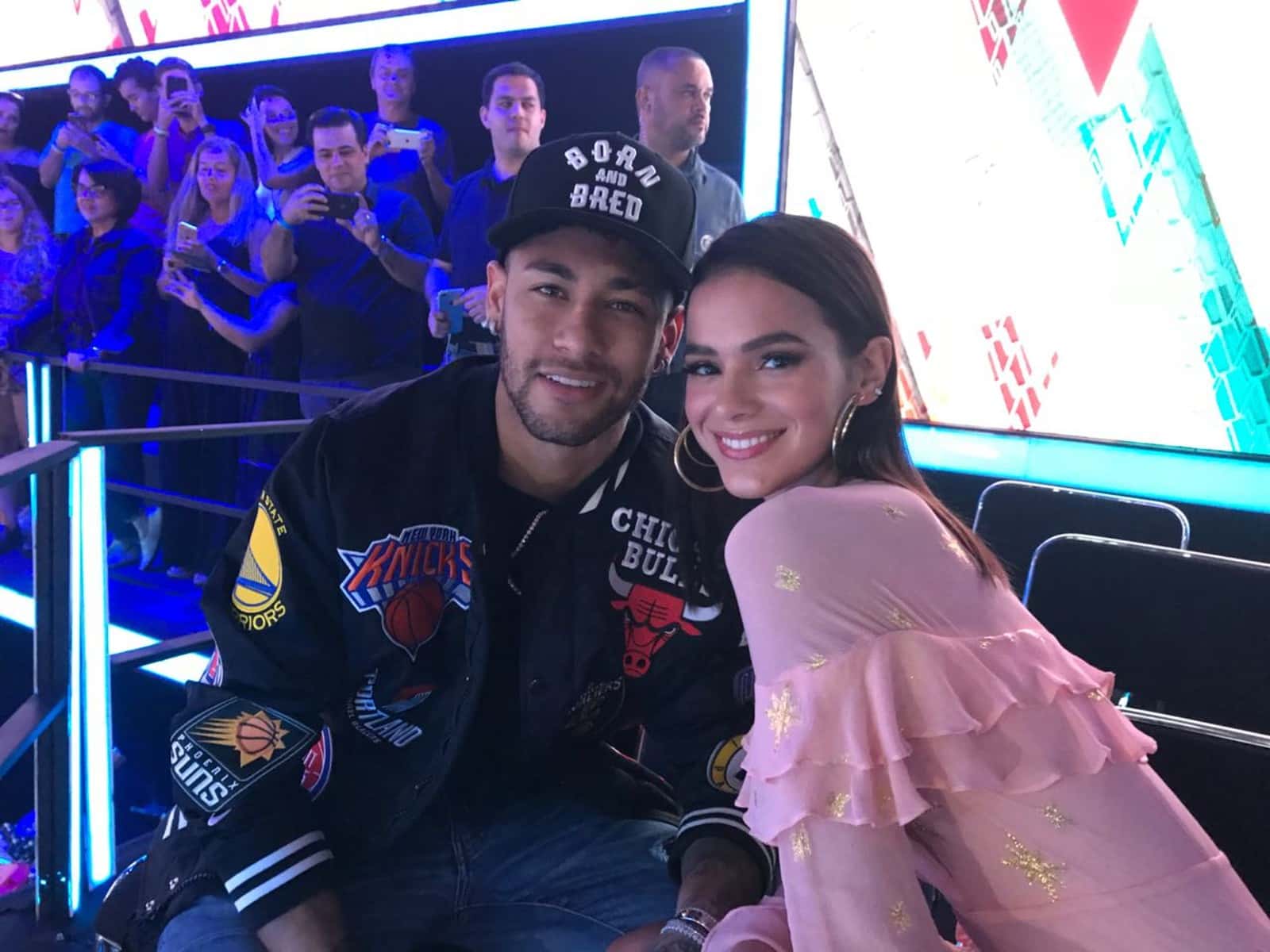 O jogador Neymar e a atriz Bruna Marquezine. (Foto: Gshow)