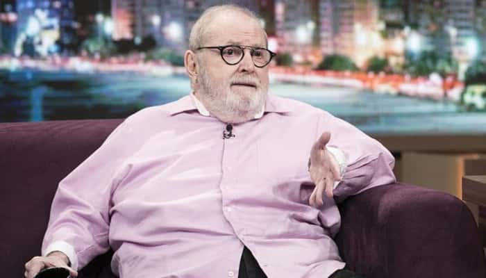 O apresentador Jô Soares em entrevista a Fábio Porchat na Record (Foto: Edu Moraes/Record)