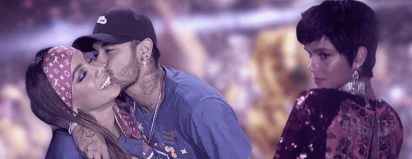 A cantora Anitta, o jogador Neymar e Bruna Marquezine. (Foto: Reprodução)
