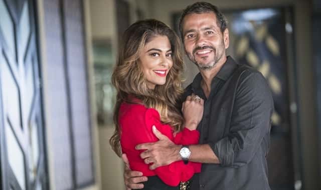 Maria da Paz (Juliana Paes) e Amadeu (Marcos Palmeira) em A Dona do Pedaço (Foto: Globo/João Miguel Júnior)