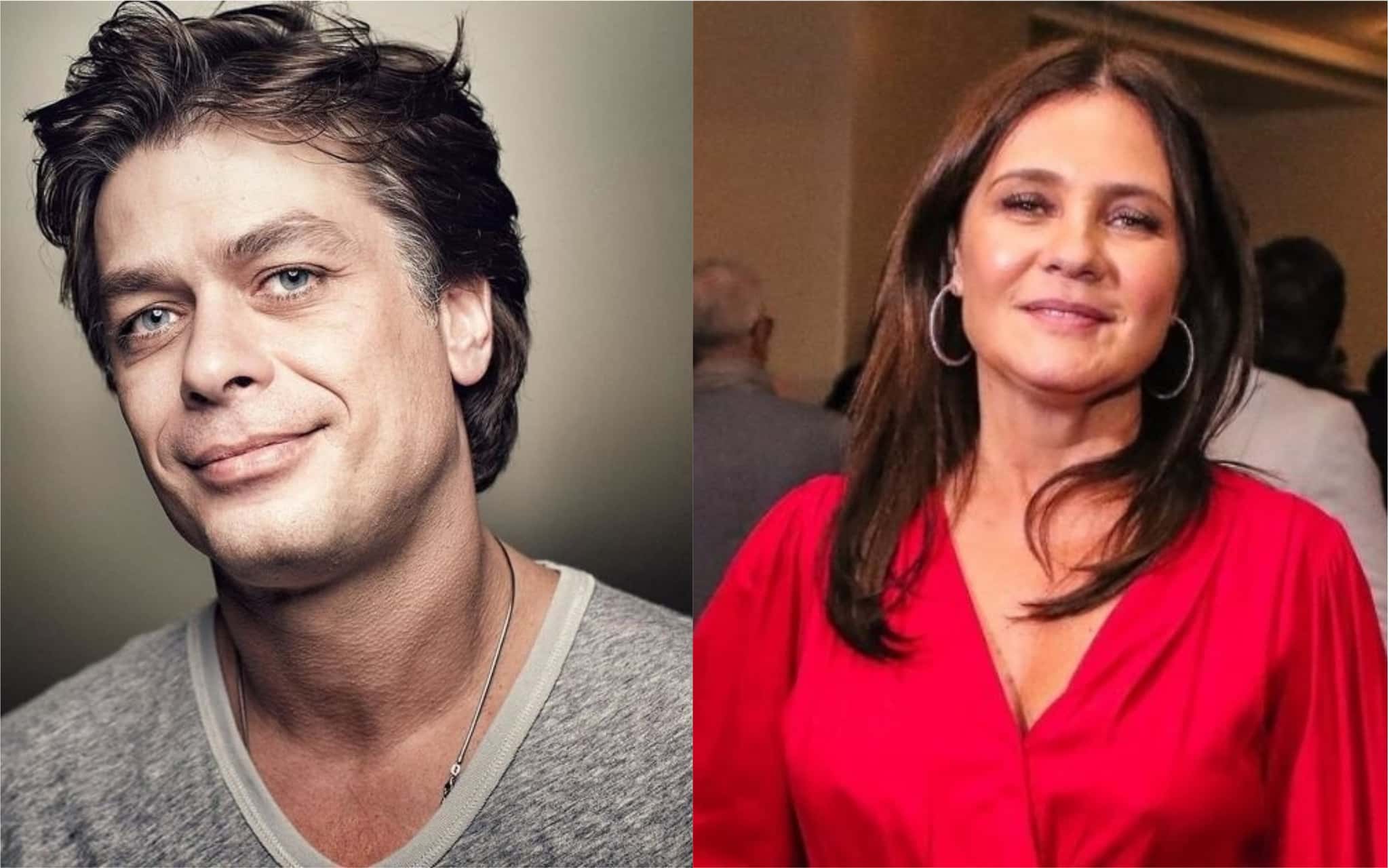 Fábio Assunção e Adriana Esteves (Foto: Montagem / TV Foco)