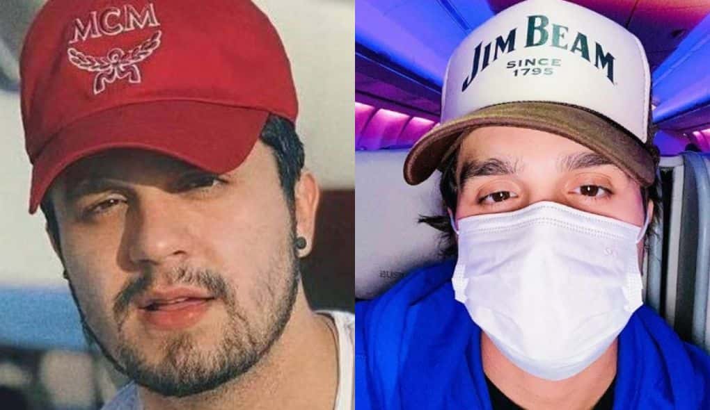 Luan Santana viajou com a noiva Jade Magalhães (Foto: Montagem/TV Foco)