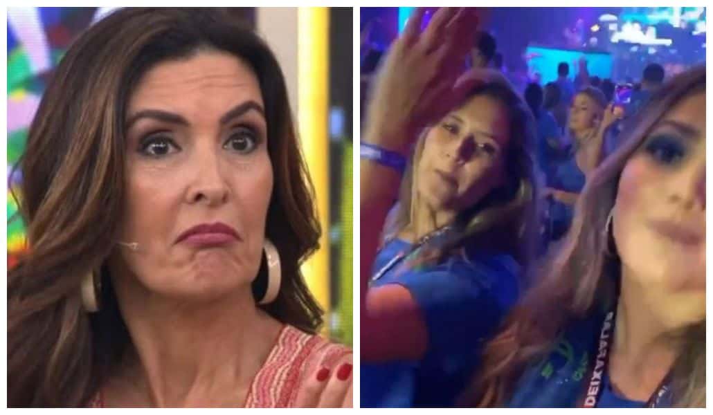 Filha de Fátima Bernardes se joga na farra e surge dançando com Suzanna Freitas (Foto: Reprodução)