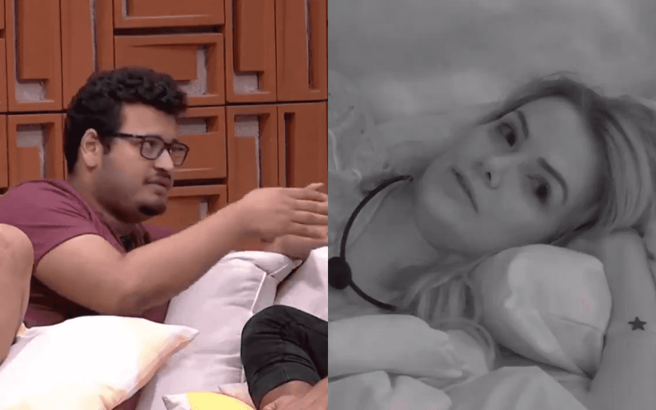 BBB20: Victor Hugo não quer que Guilherme beije perto dele e Marcela não aguenta mais Pyong (Foto: reprodução/Globo)
