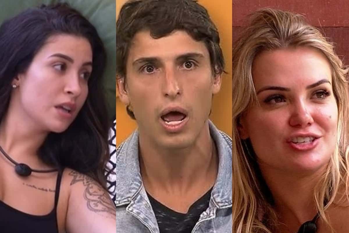 Bianca, Marcela e Felipe são participantes do BBB20 (Foto: reprodução)