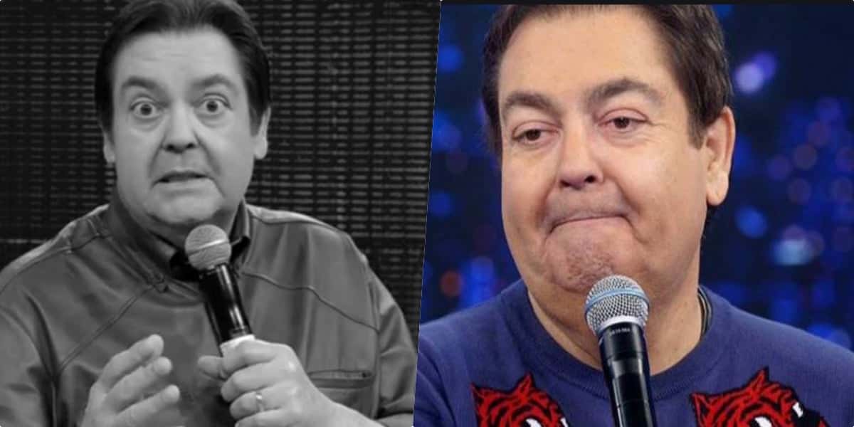 Faustão foi desrespeitado por cantor ao vivo durante o Domingão (Foto reprodução)