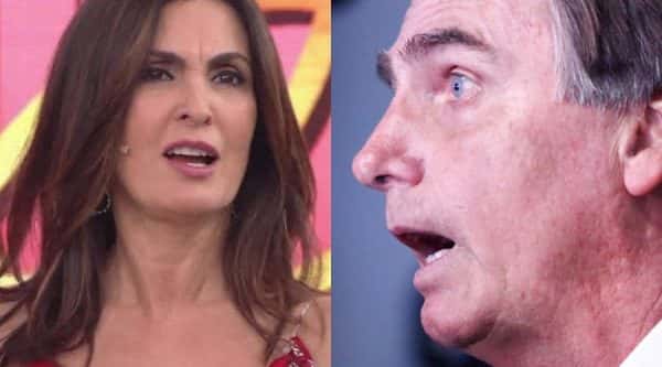 O presidente Jair Bolsonaro estaria mirando em Fátima Bernardes - Foto: Reprodução