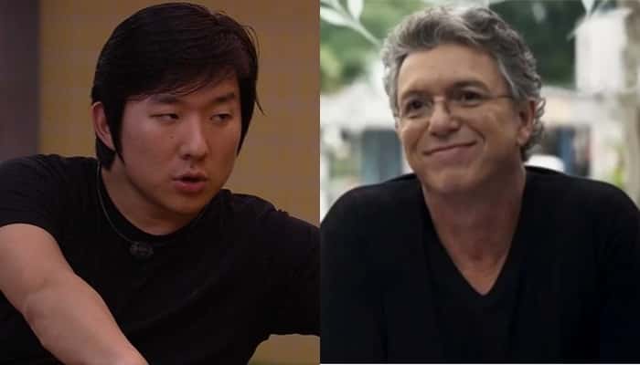 Pyong Lee e Boninho, o chefão do BBB20; brother fez deboche após decisão do diretor da Globo (Foto: Reprodução/Globo/Montagem TV Foco)