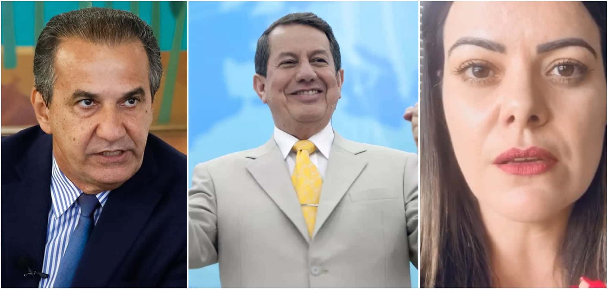 Os pastores Silas Malafaia e R. R. Soares, e a cantora Ana Paula Valadão (Reprodução)