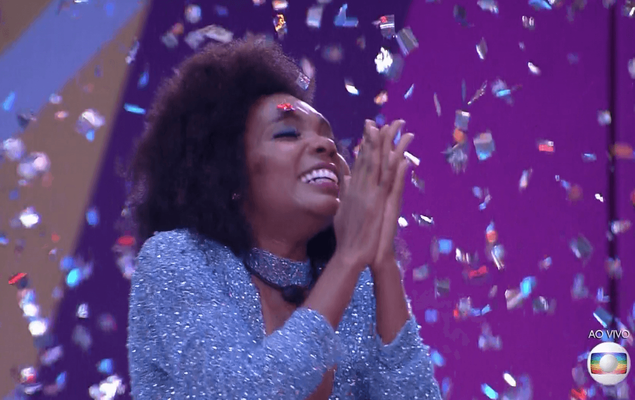 Thelma vence o BBB20 e comemora bastante (Foto: Reprodução)