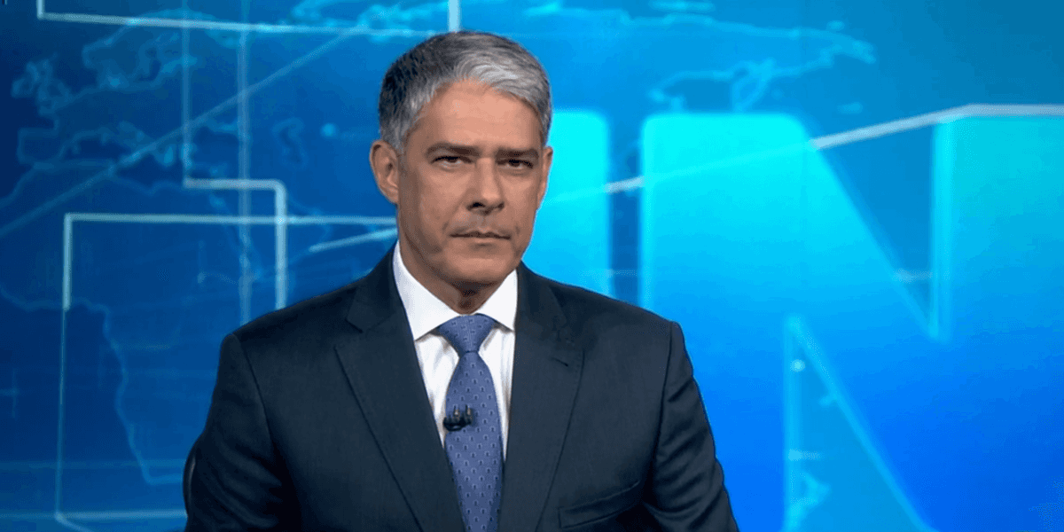 O apresentador e editor-chefe do Jornal Nacional, William Bonner tem perdido telespectadores contra a Record (Foto: Reprodução / TV Globo)