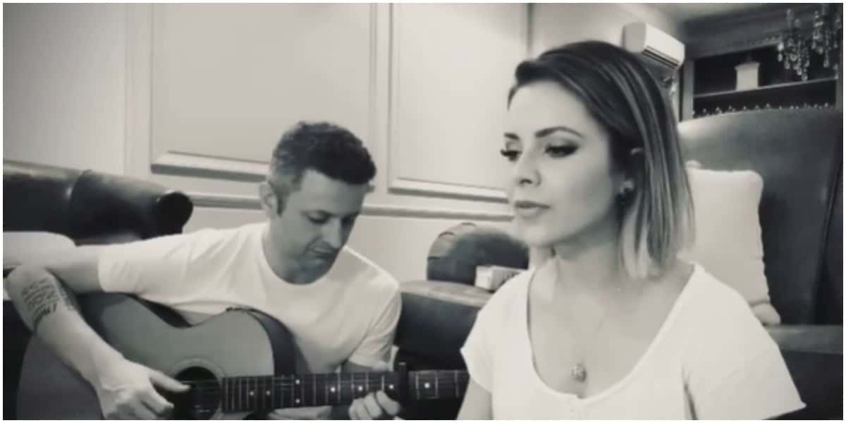 Lumas Limas chocou ao aparecer em vídeo sem Sandy (Foto: Reprodução)