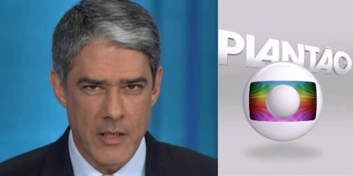 William Bonner na bancada do "Jornal Nacional" (Foto: Reprodução/TV Globo)