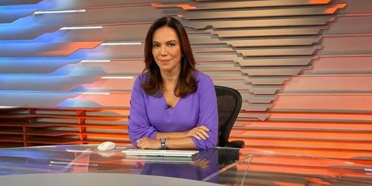 Ana Paula Araújo no comando do Bom Dia Brasil (Foto: Reprodução)