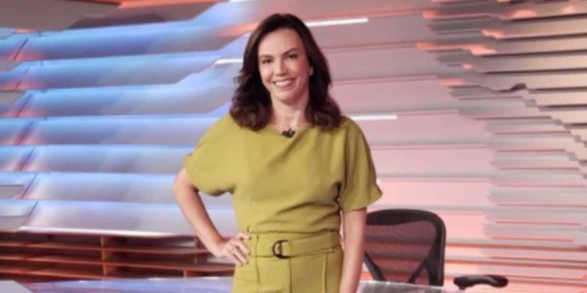 Ana Paula Araújo, âncora do Bom Dia Brasil, na Globo (Foto: Reprodução)