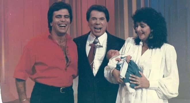 Wagner Montes, Silvio Santos e Sônia Lima (Foto: Arquivo/SBT)