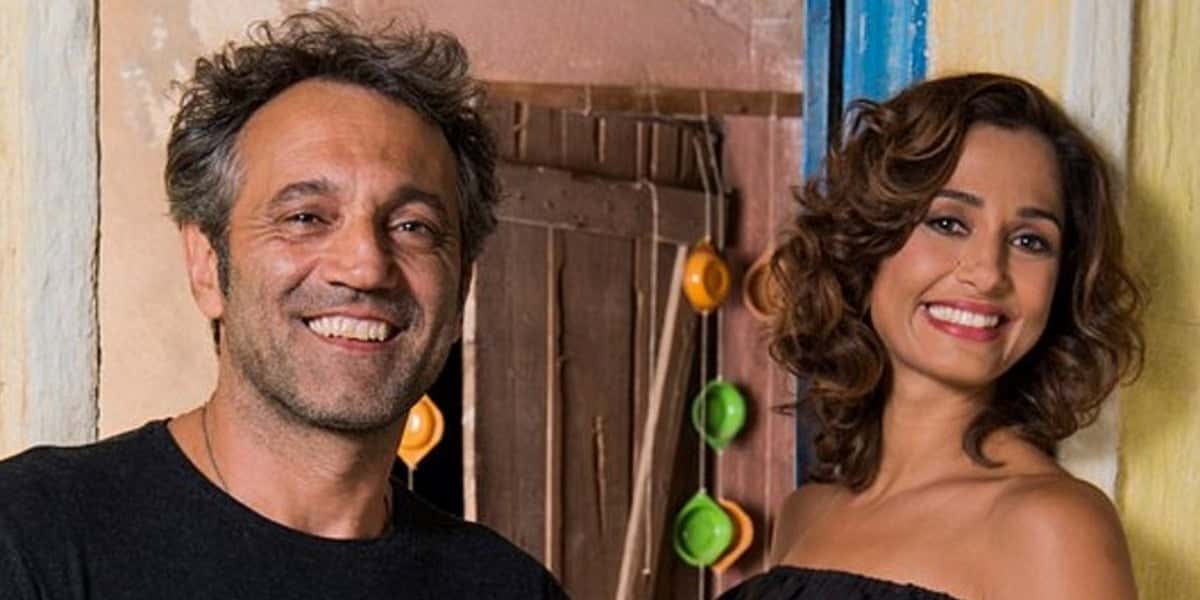 Camila Pitanga e Domingos Montagner trabalharam juntos em "Velho Chico" (Foto: Reprodução/TV Globo)