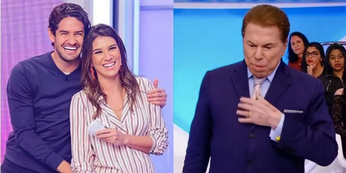 Rebeca Abravanel, Alexandre Pato e Silvio Santos (Foto: Reprodução)