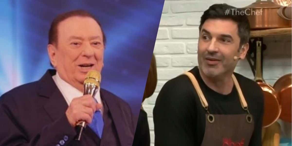 Raul Gil e Edu Guedes (Montagem: TV Foco)