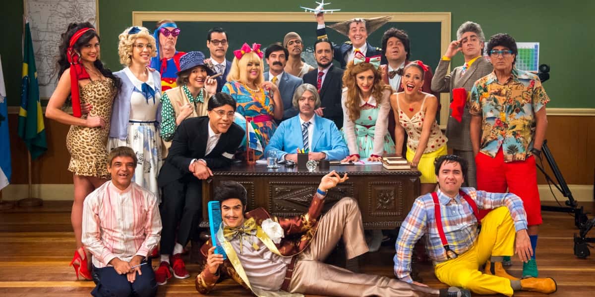 Elenco do remake da Escolinha do Professor Raimundo - Foto: Reprodução