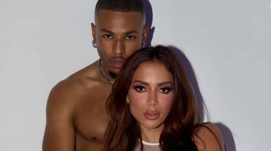 Anitta escolheu o modelo marroquino, Ayoub, para ser seu par em novo clipe (Foto: Divulgação/ Reprodução)