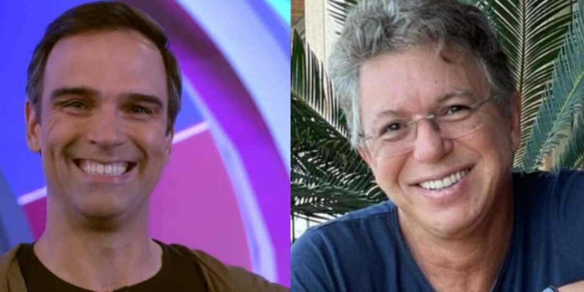 BBB22: Tadeu Schmidt comete erro e toma bronca de Boninho ao vivo (Foto: Reprodução/Montagem)