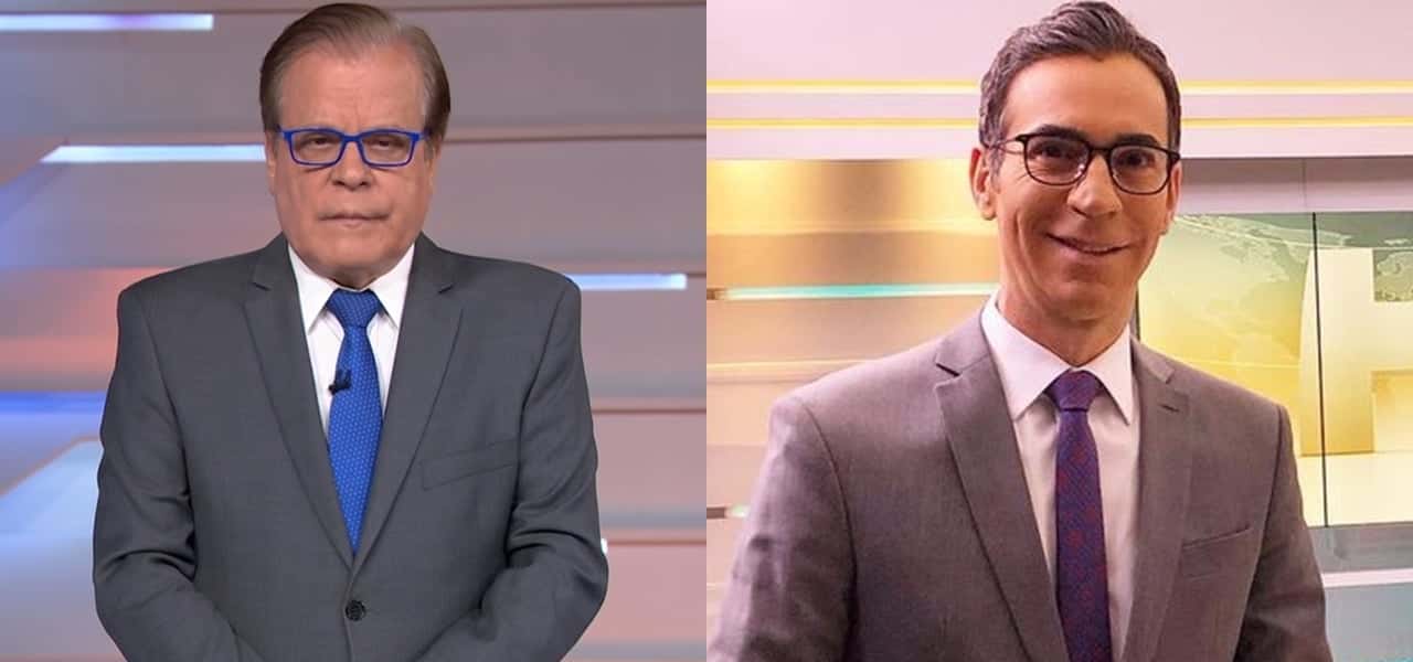 Chico Pinheiro e César Tralli- Foto: Montagem/TV Foco