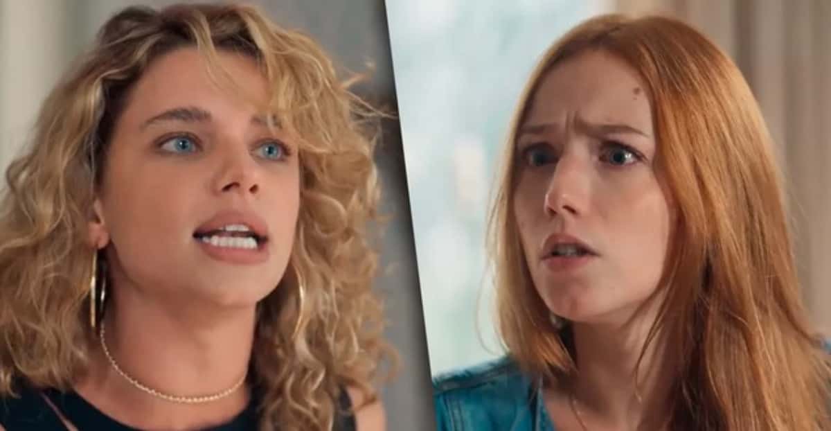 Madeleine e Irma brigam por Zé Leôncio em 'Pantanal' (Foto: Reprodução / Globo)