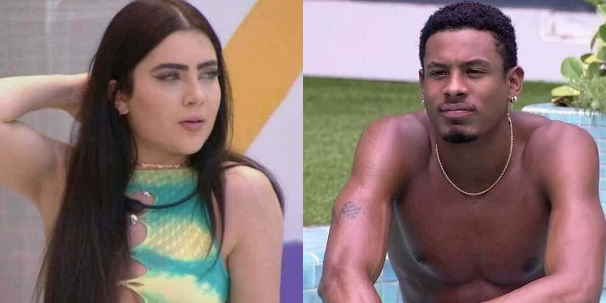 BBB22: Paulo André e Jade Picon eram um casal dentro da casa (Foto: Reprodução/Montagem)