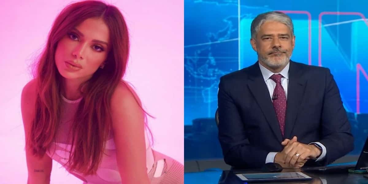 Anitta e William Bonner (Foto: Montagem)