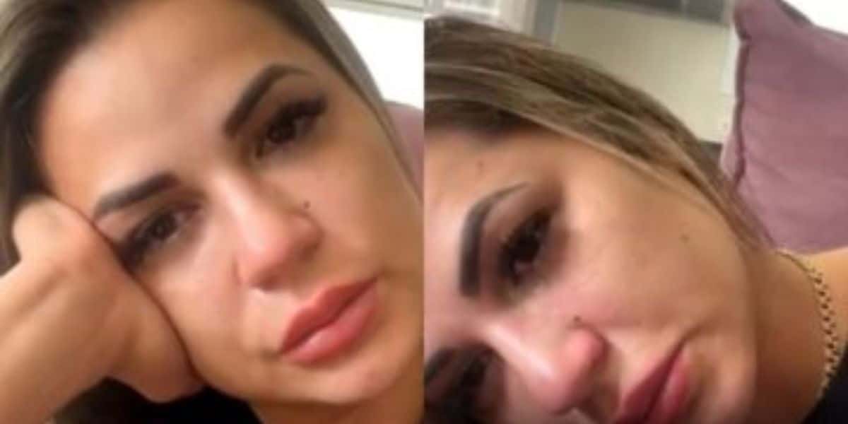 Deolane Bezerra chora após ter bens tomados (Reprodução: Montagem)
