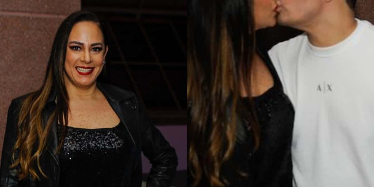 Silvia Abravanel e namorado surgiram juntos em evento (Imagem: Montagem/TV Foco)