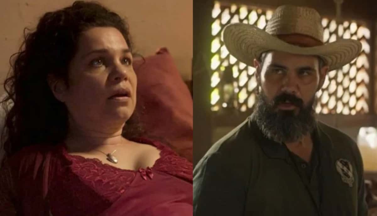 Alcides (Juliano Cazarré) irá parar mais uma vez na cama de Maria Bruaca (Isabel Teixeira) em Pantanal (Foto: Reprodução / Globo)
