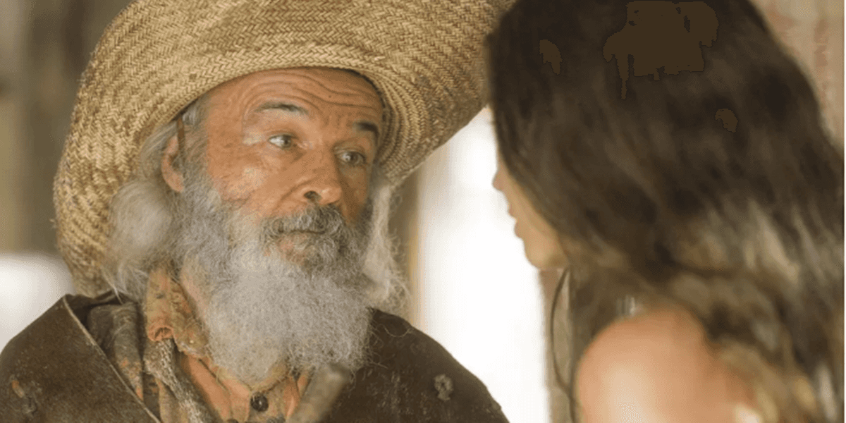 Velho do Rio acusa Tenório de matar o filho em Pantanal: 'Lei do retorno'(Foto: TV Globo)