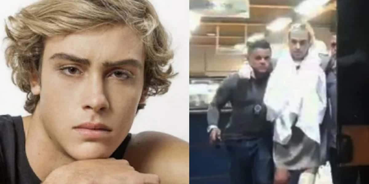 Bruno Krupp é levado para presídio (Foto: Reprodução/TVGlobo)