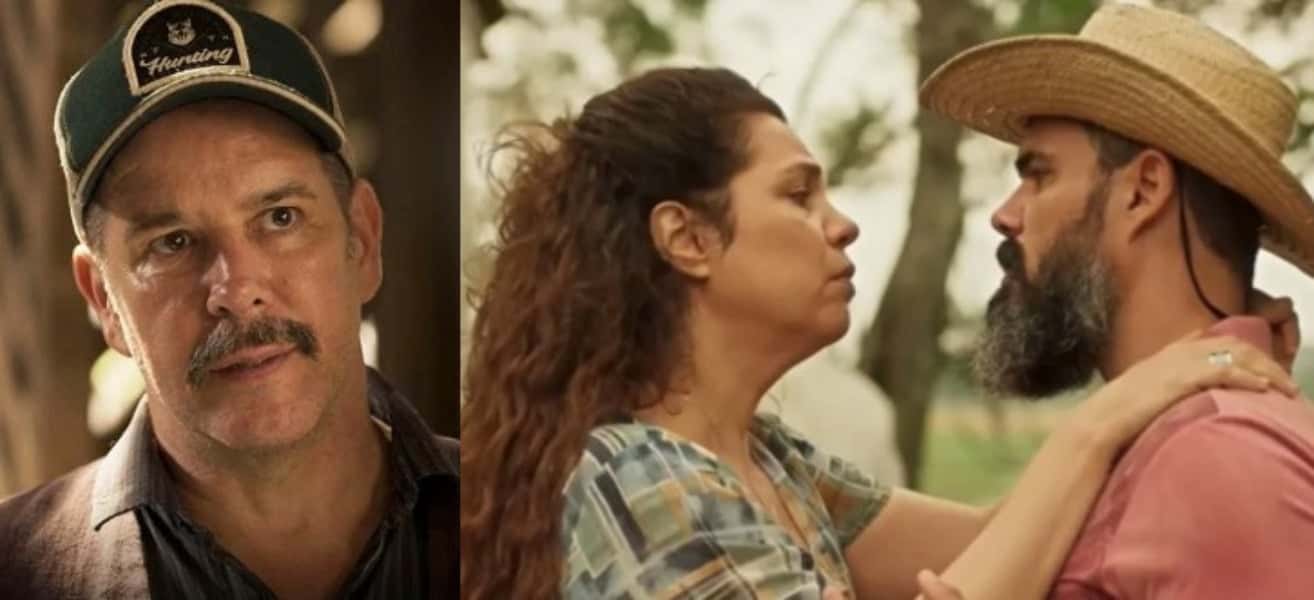 Pantanal - Tenório (Murilo Benício) castra Alcides (Juliano Cazarré), deixa "restos" para Bruaca (Isabel Teixeira) e debocha (Foto: Reprodução / Globo)