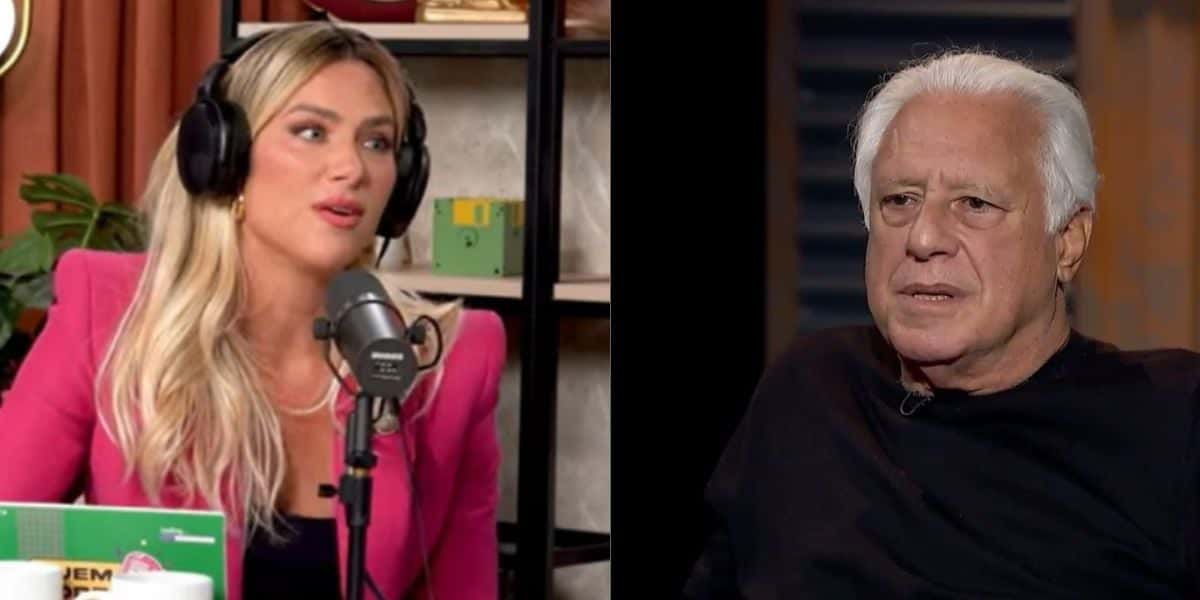 Gio Ewbank vê Antônio Fagundes cometer erro durante programa e o corrige imediatamente: "Demoraram muito" - Reprodução