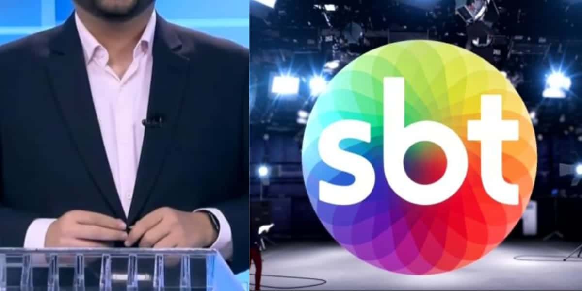 Apresentador do SBT chorou ao vivo por atitude da produção (Reprodução: Montagem TV Foco)